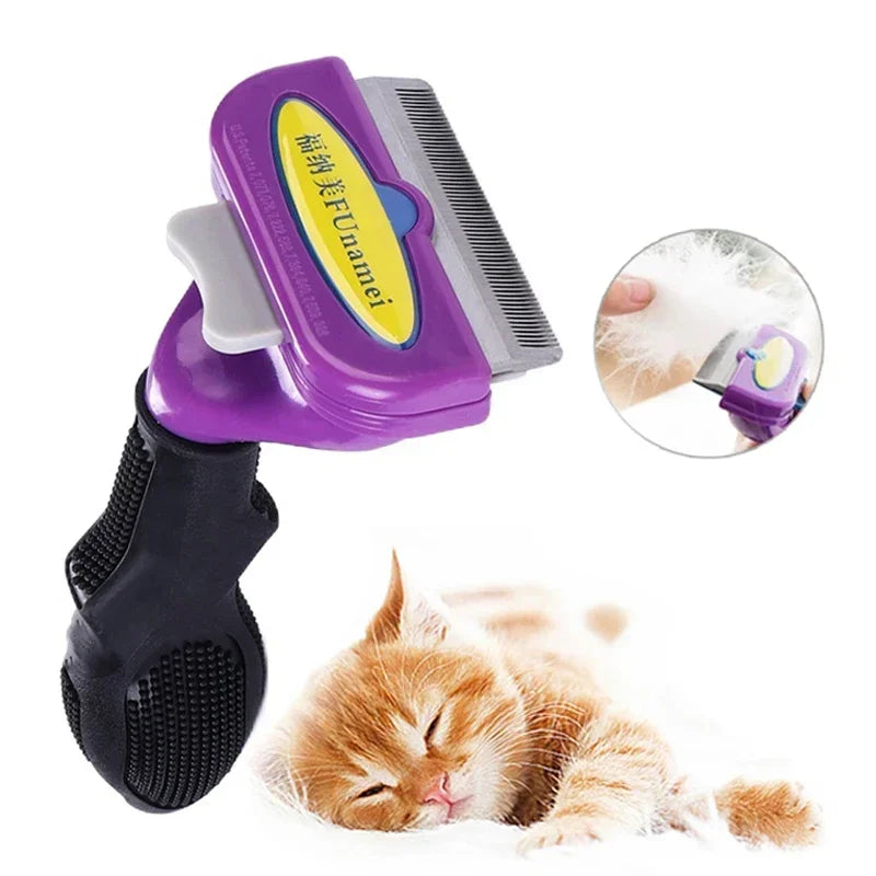 Pet Hair Removal Comb For Cats And Dogs Grooming Brush