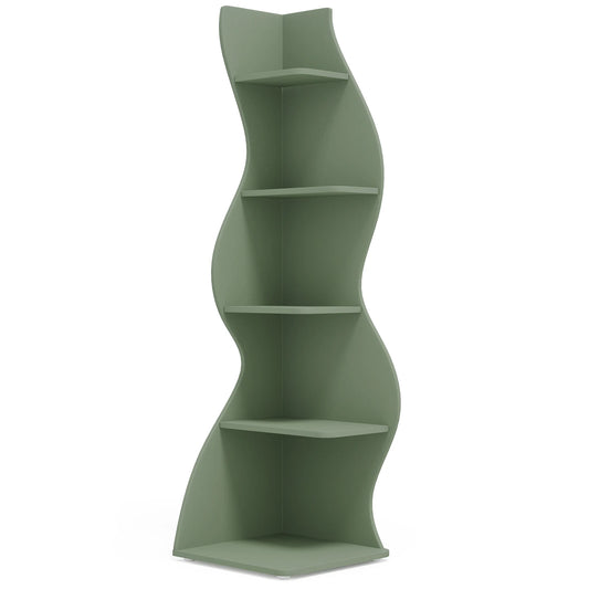 Tribesigns Modern 5-Tier Wall Corner Shelf and Plant Stand