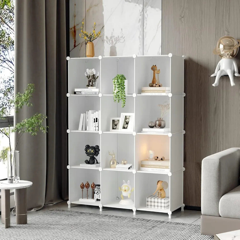 Cube Storage Organizer Bookshelf Plastic Closet Shelves