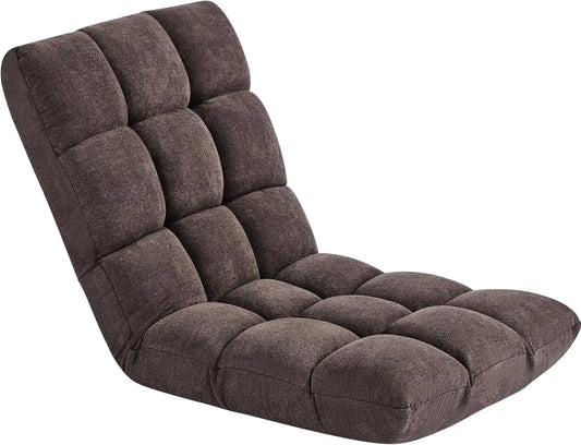 XIUWO Floor Folding Chair With Back Support And Adjustable Backrest