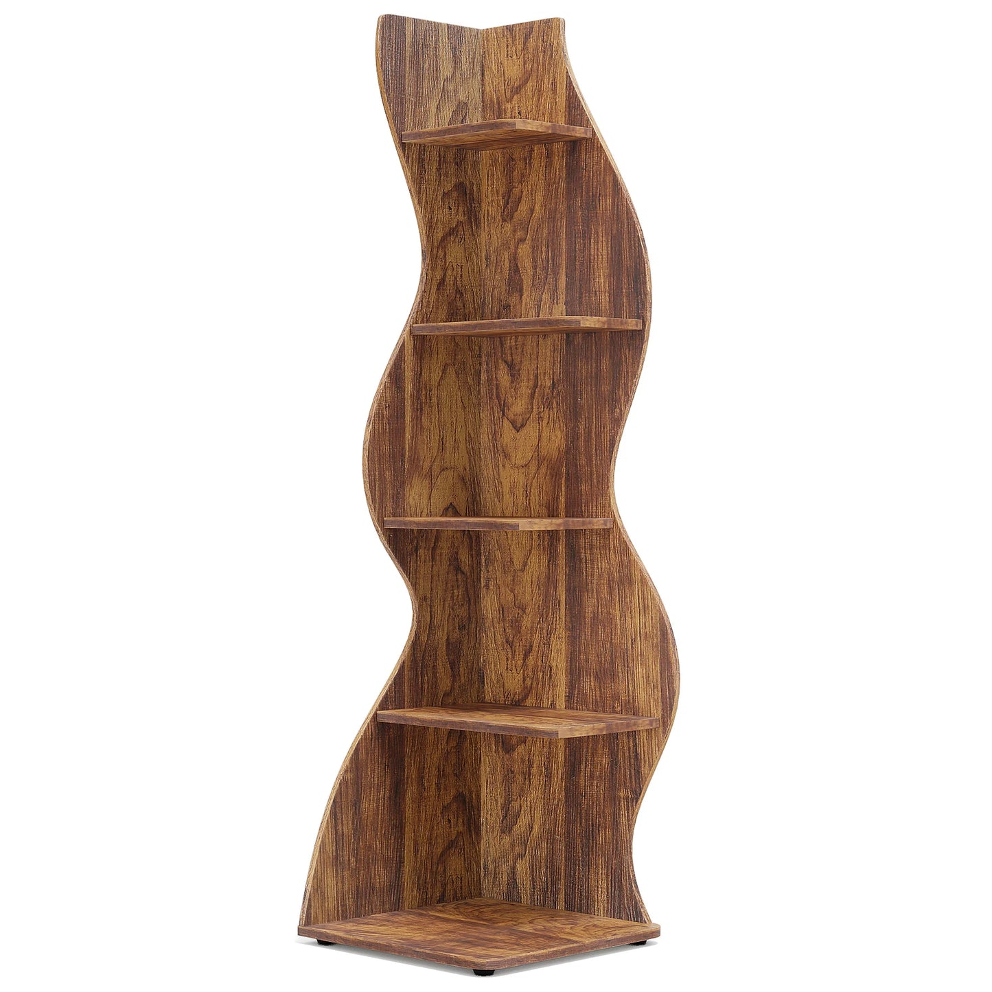 Tribesigns Modern 5-Tier Wall Corner Shelf and Plant Stand
