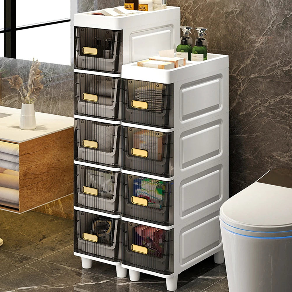 Alloet 5-Tier Bathroom Crevice Corner Storage Cabinet