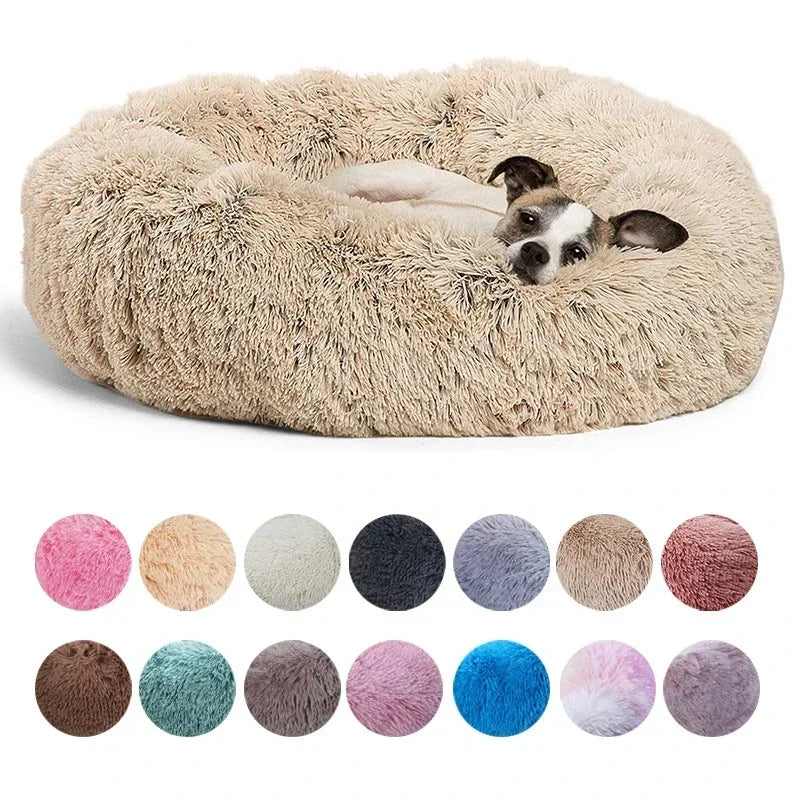 NONECN Round Plush Cozy Best Pet Bed For Large Dogs