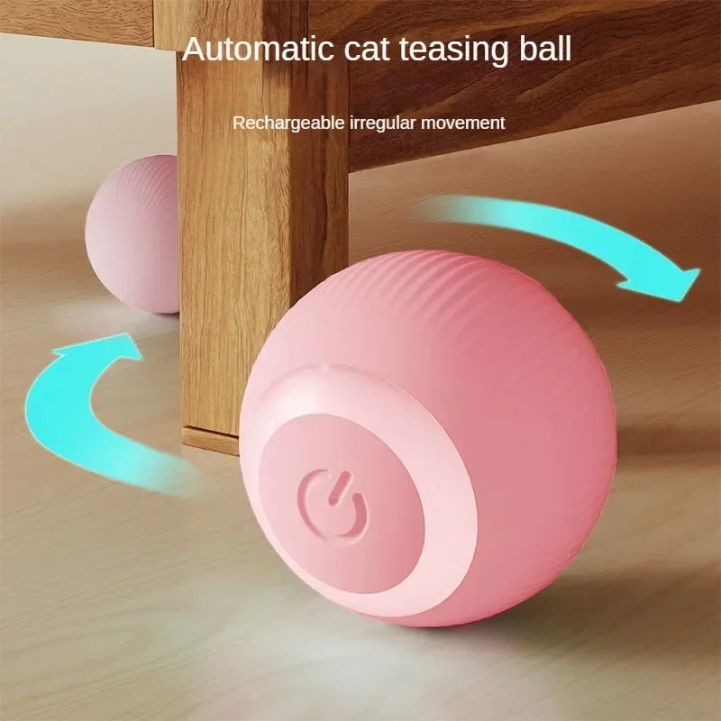 Automatic Moving Cat Toy Ball Rechargeable Interactive Pet Ball
