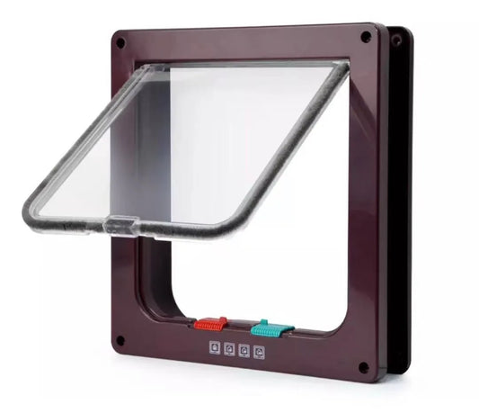 SHAOYAN Cat Door Flap 4 Way Locking Interior Exterior Doors