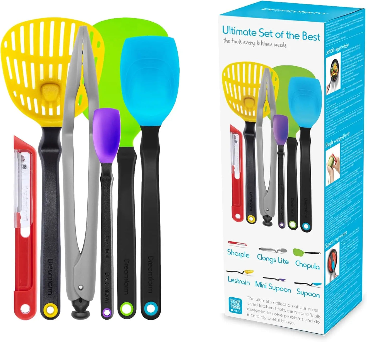 Premium Nonstick Kitchen Utensil Set With Silicone And Nylon Tools