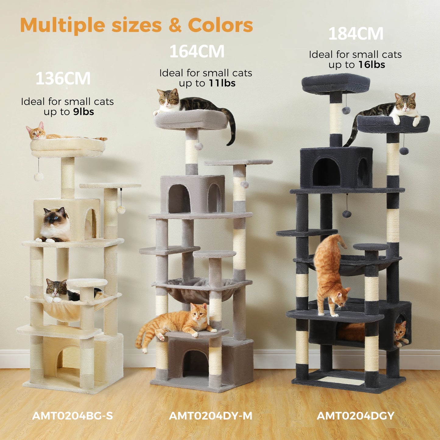 PAWZ Road Large Cat Tree And Tower For Indoor Cats