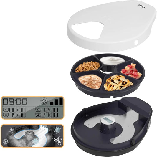 UBPET Cat Wet Food Automatic Feeder With Cooling And Timer